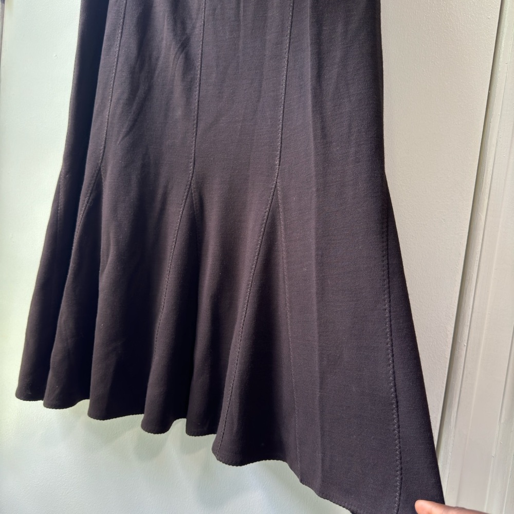 Vintage Eileen Fisher Wool Blend Tulip Skirt Chocolate Brown Size PL - Picture 7 of 13